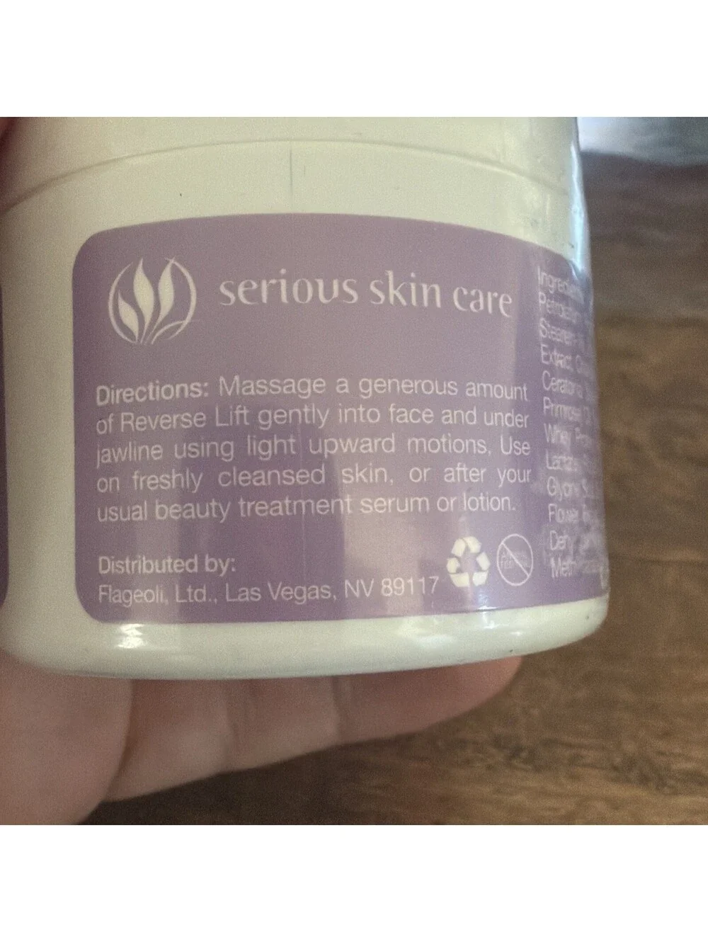 NEW Serious Skincare Reverse Lift Firming Facial Cream Argifirm Sealed 2oz